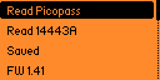 Menu Screenshot